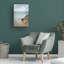 Art mural sur toile tendue - Mary Lou Johnson «Off Shore» pour décoration de salon, de chambre à coucher ou de bureau - 12 x 19