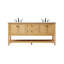 Ensemble de meuble-lavabo double 72 po Bonsai-73359979