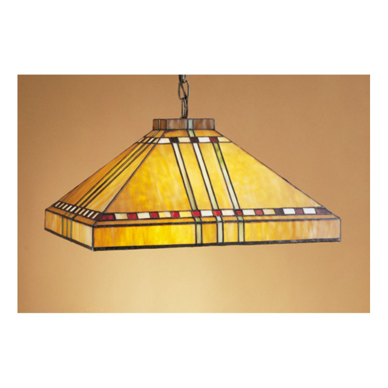 17" Square Prairie Corn Pendant