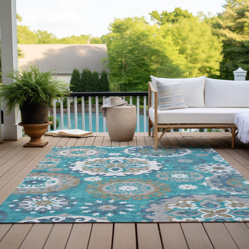  Tapis d'entrée / extérieur antidérapant Ferrand, Rectangle 5 pi x 7 pi 6 po