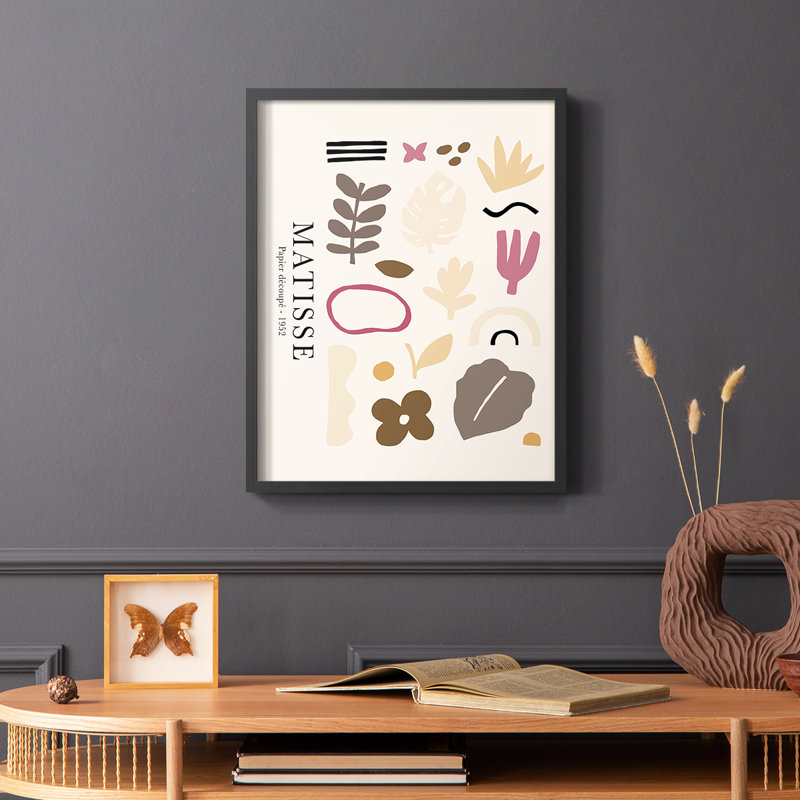 Matisse CCLXV Framed Print - Solid Wood, Black, 22" H x 28" W