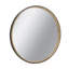 Miroir décoratif 31,3 "deux tons noir mat et bois naturel