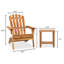 Outdoor Adirondack Chair With Table