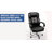 Belladonna Big & Tall LeatherSoft Ergonomic Office Chair with Headrest and Loop Arms