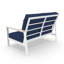 Causeuse d'extérieur en métal avec coussin Sunbrella Townsend-116257304-116257308
