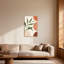 Abstrait abstrait avec motif de feuilles, cercles et pois-519380497