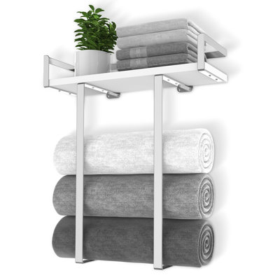Wall Mount Metal Towel Rack