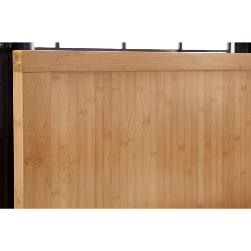 Hugoton Solid Bamboo Platform Bed, King, Natural Bamboo