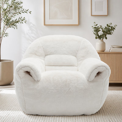 Faux Fur Bean Bag Chair