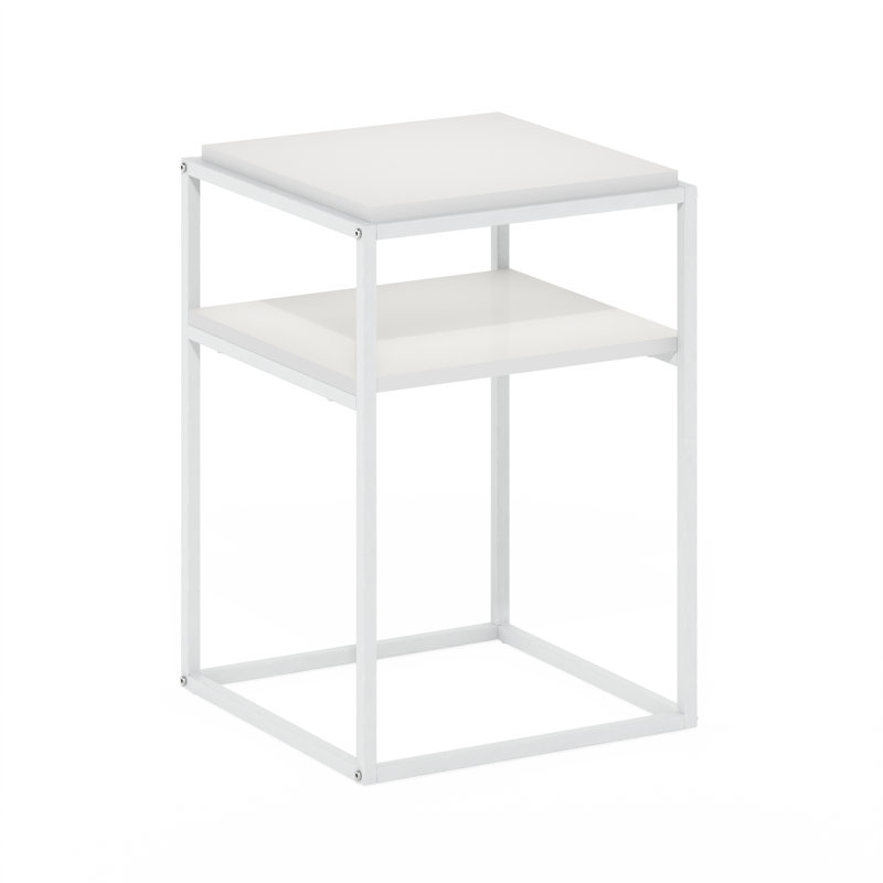 End Table, White, White