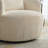Upholstered Swivel Barrel Chair Accent Chair With Pillow-1370650484