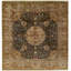 Hand-Knotted High-Quality Blue and Gold Area Rug