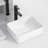 PLUSTEEL 12'' Ceramic Rectangular Bathroom Sink