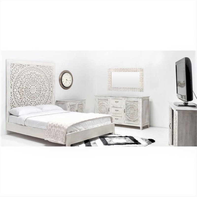 Bellavia Solid Wood Accent Cabinet