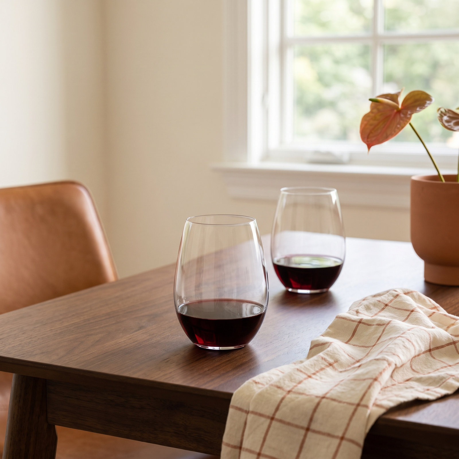 O Wine Tumbler Crystal Red Wine Glass