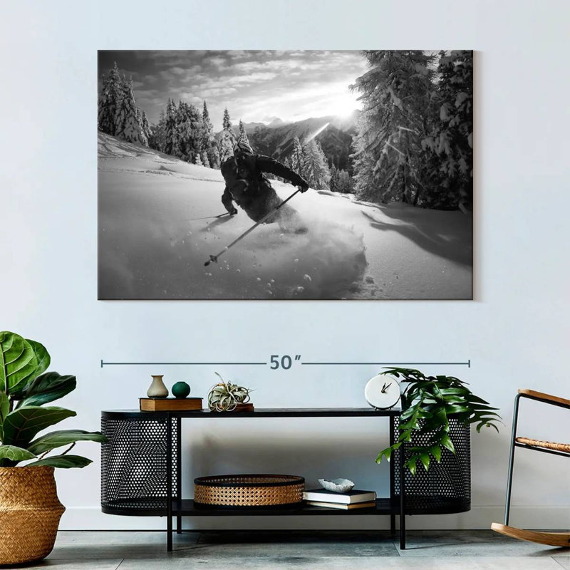 Sireci Snow Skiing, 34" H x 51" W