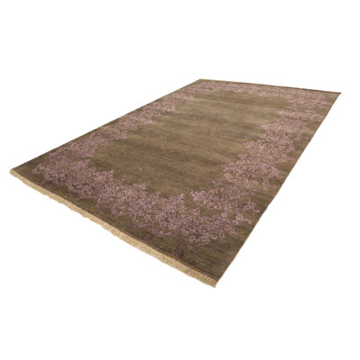 Damask Hand Woven 170cm X 240cm Area Rug