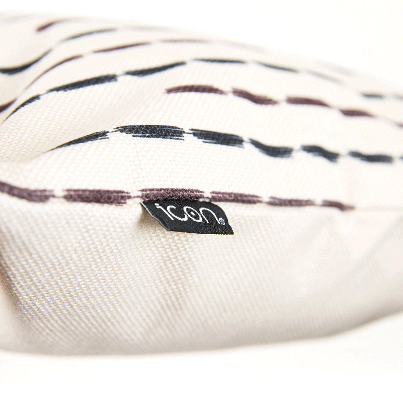 Bean Bag Bazaar Stripe Print Indoor-Outdoor Cushion, Multicolour