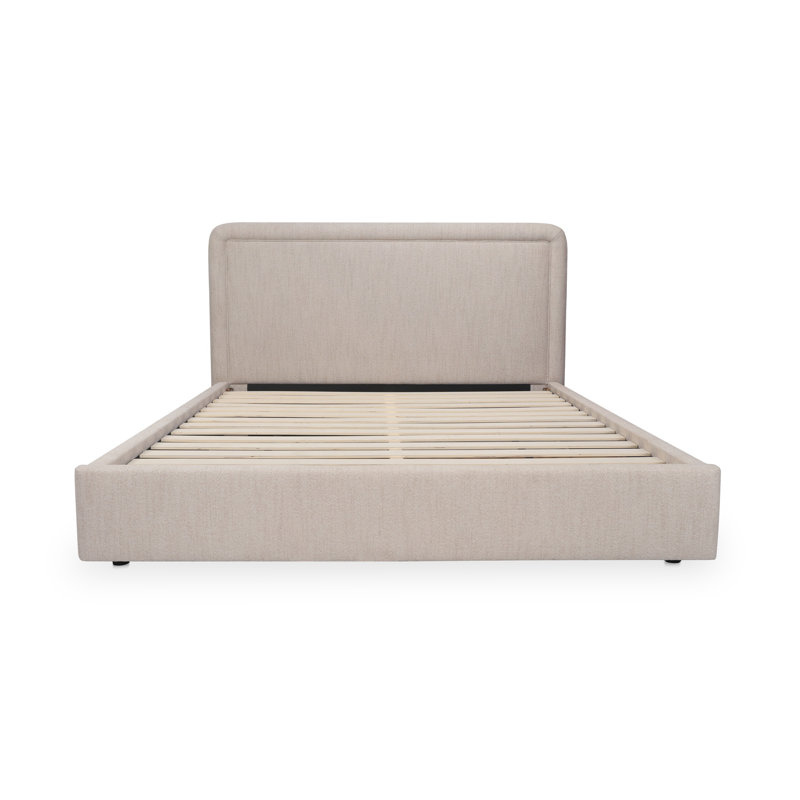 Simon Queen Storage Bed Brown, Beige, King