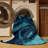 Machine Washable Osckar Octopus Modern Rug in Blue – Navy Binding-1024910312