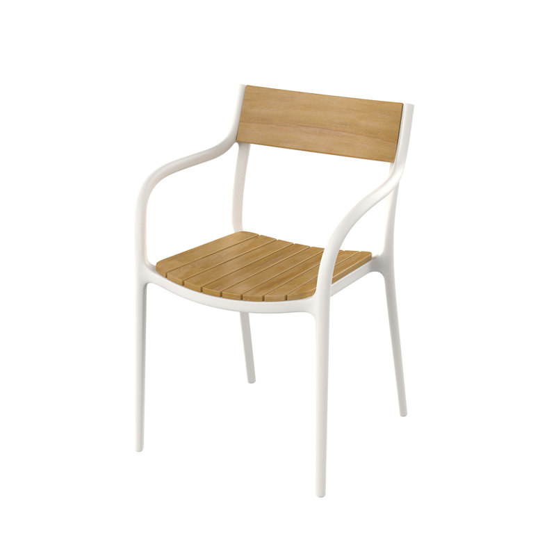 Madison Wood Chair, White