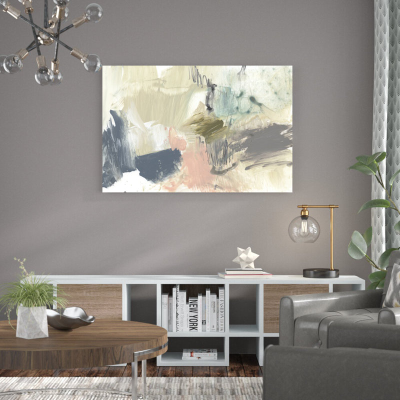 «Pastel Immersion IV» par Jennifer Goldberger - peinture sur toile tendue, H 32 po x l 48 po