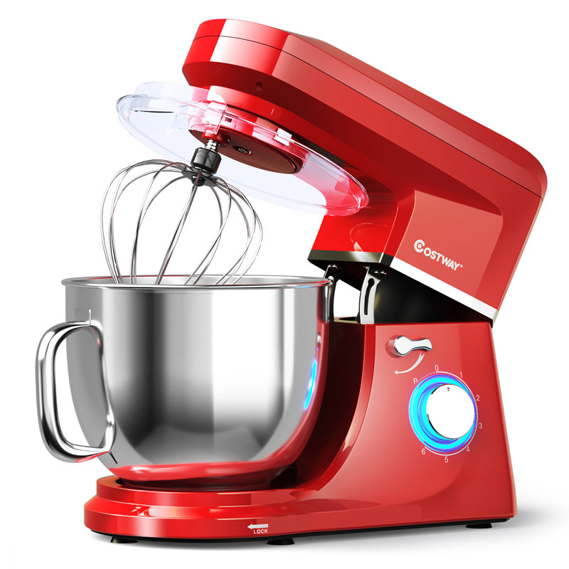Costway 7,5 pte Batteur sur socle, Rouge