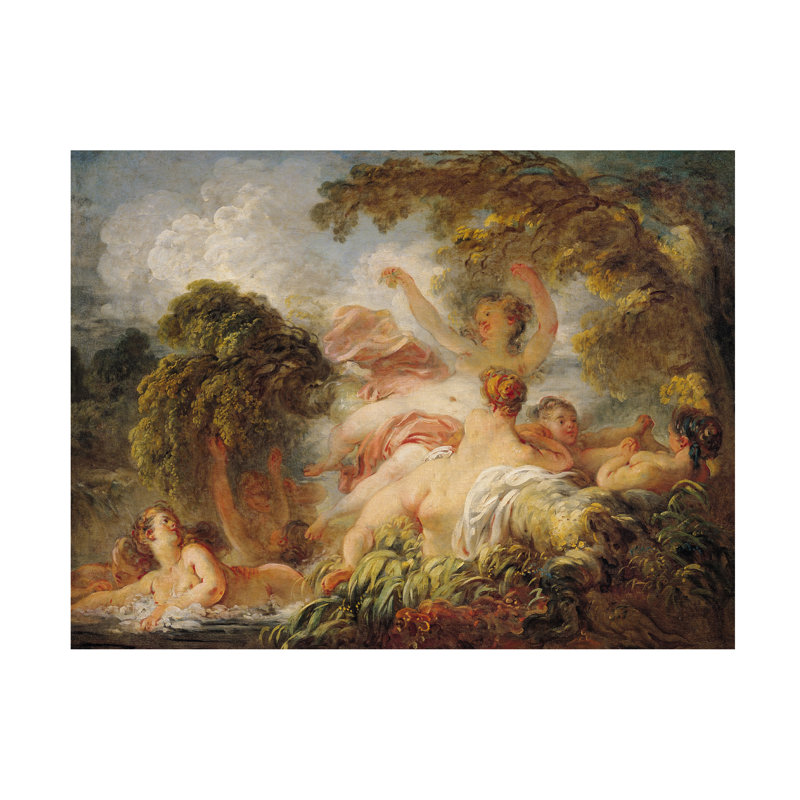 Art sur toile Jean-Honore Fragonard, H 35 po x l 47 po