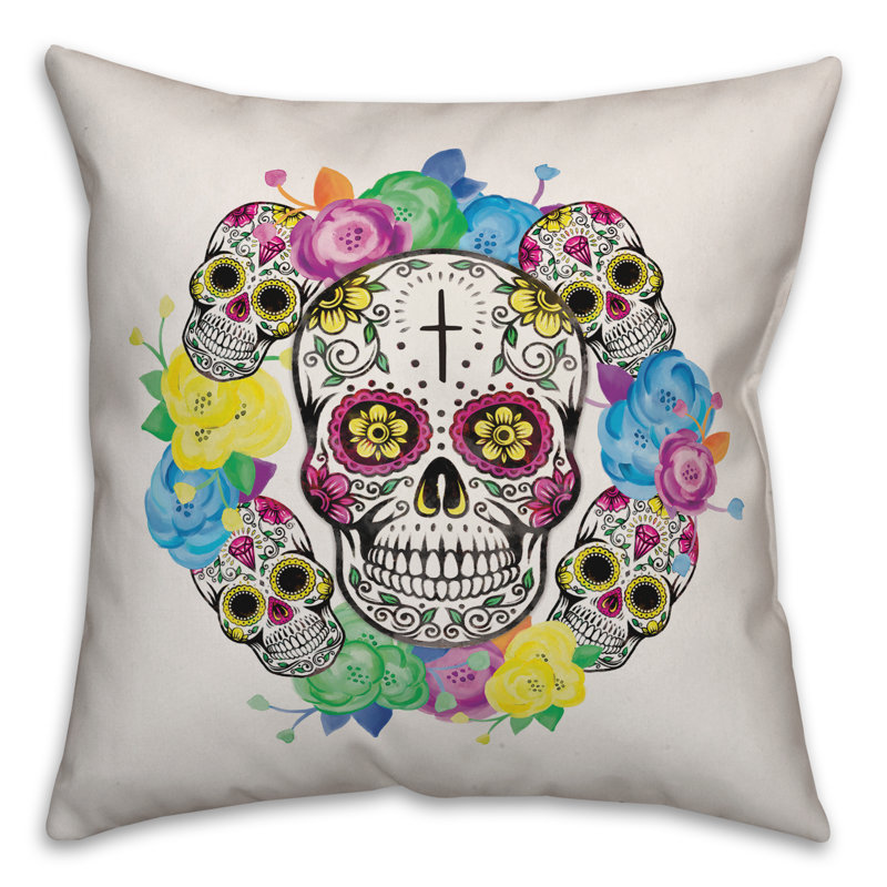  Coussin Sugar Skull