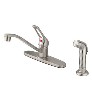 Wyndham Single Handle Centerset Kitchen Sink Faucet with Loop Handle