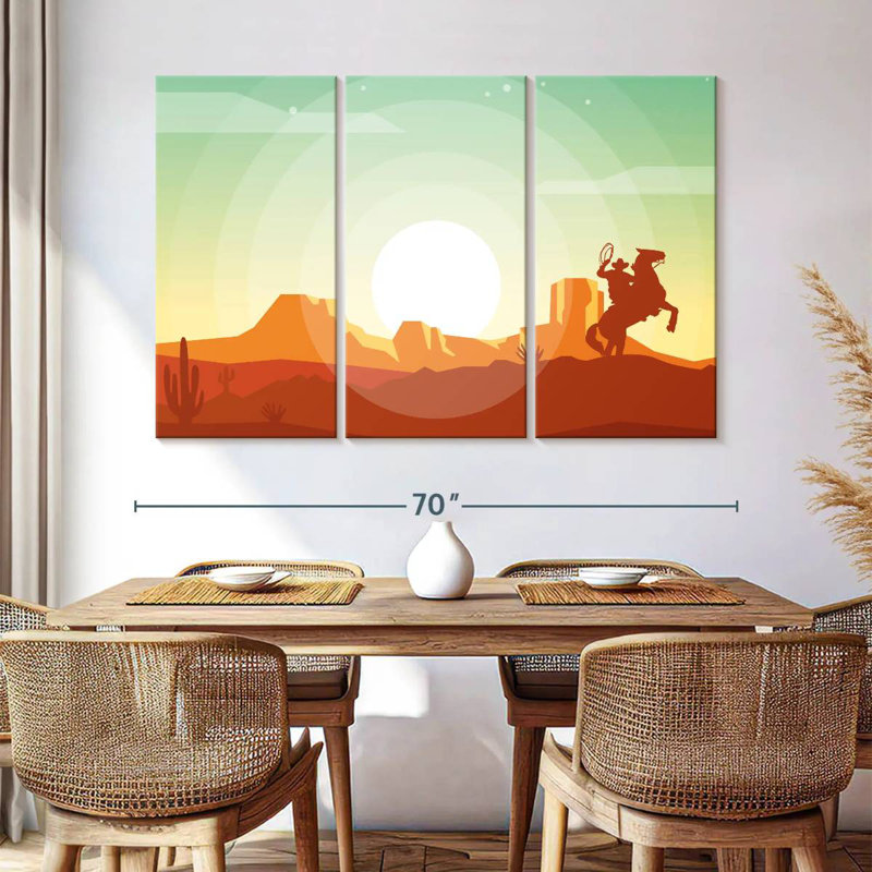 Lelar Western Desert, 42" H x 65" W