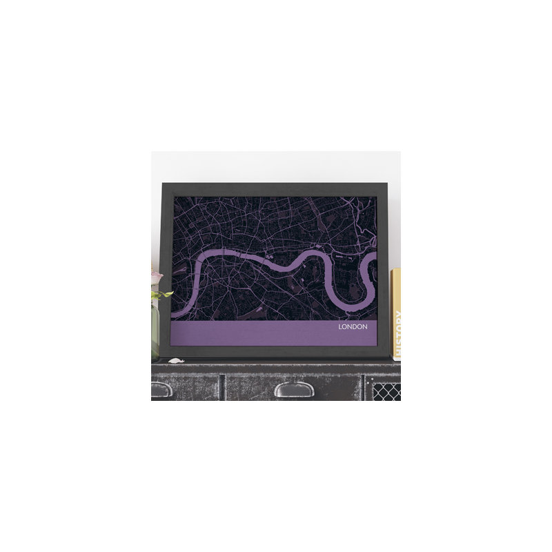 Single Picture Frame Print, Black