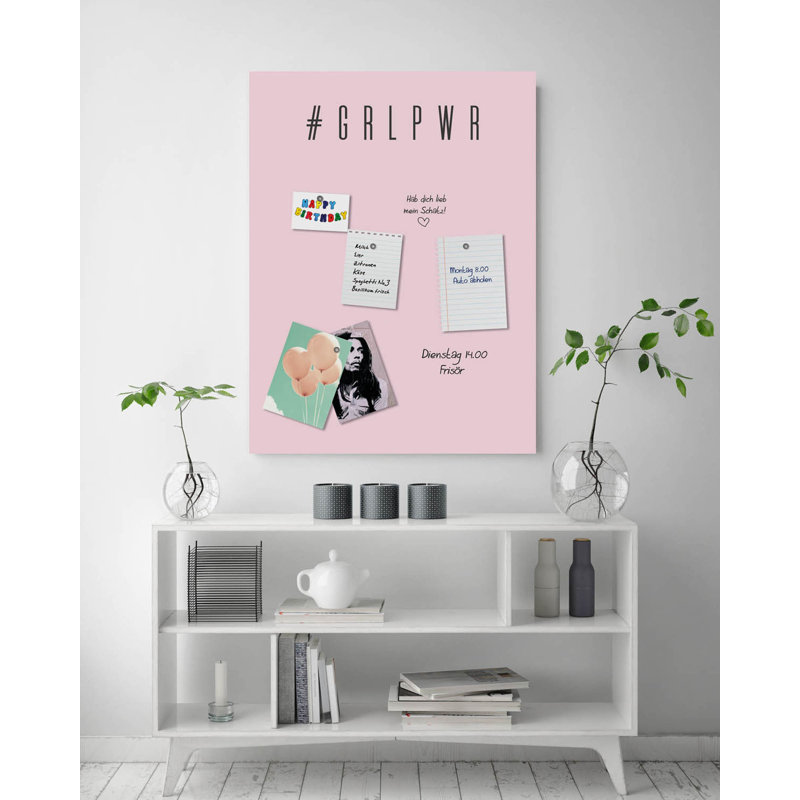Magnetic Glass Photo Memo Board