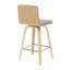 Werth 35,5 po Ensemble de 2 tabourets de bar H pivotants en bois-125262797-125262799