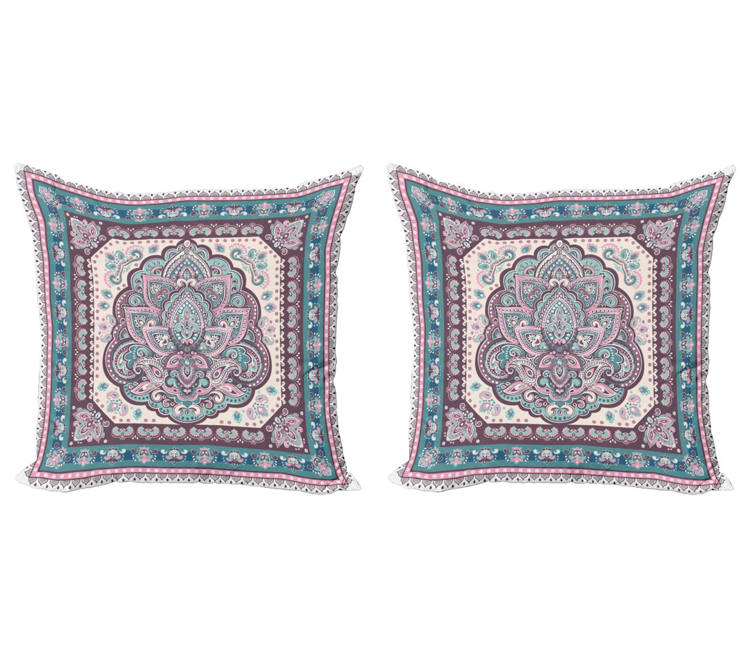 Kissenbezug, Paisley Oriental, , Pale Pink Lila