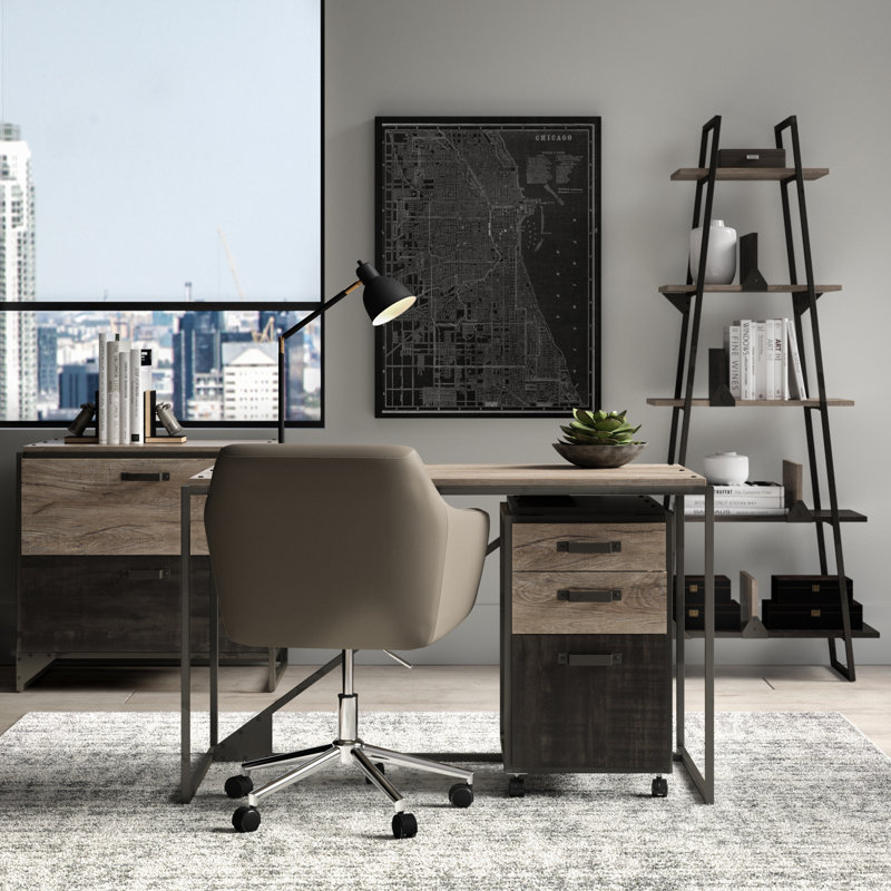 Kourtney 4 Piece Computer Desk Office Set