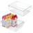 iDesign Fridge Storage Bin with Handle - Fridge Tray for Snacks, Meats, and Cheeses