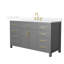 Beckett 60" Freestanding Single Bathroom Vanity with Quartz Top-1973926522-1973926525-1973926526