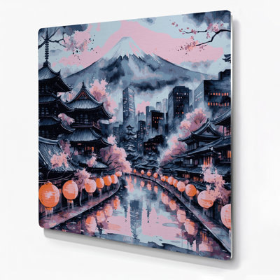 Art mural gris en villes avec villes japonaises au Japon