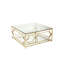 Table basse carrée Pangea Home Edward à 4 pieds avec rangement moderne et glamour-939880337