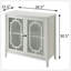 Console blanche avec 2 portes