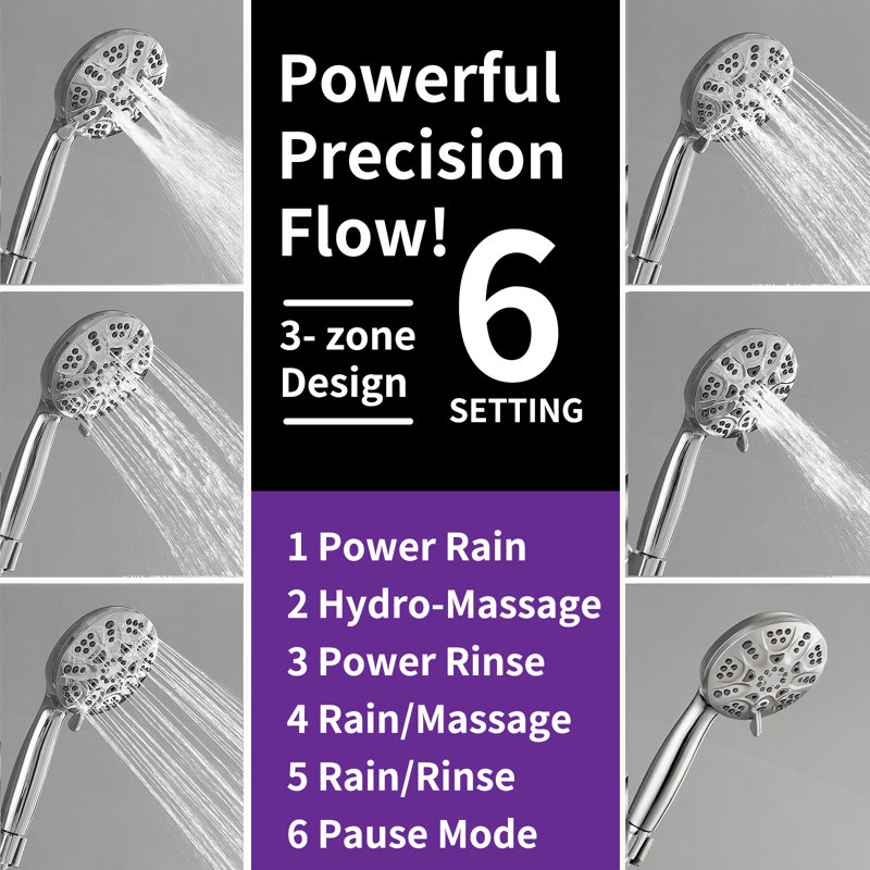 Complete Shower System, Polished Chrome