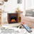 Freestanding Electric Fireplace With Remote Control.-730824459