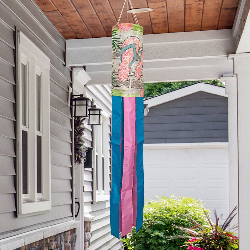 Welcome Beach Flip Flops Windsock