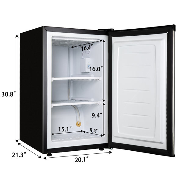 EUHOMY Upright Freezer, Single Door Compact Mini Freezer with