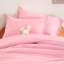 Ensemble de couette unie rose-1056048519