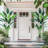 Artificial Bird Of Paradise Plant 7FT(84In) Fake Palm Tree With 20 Trunks Faux Leaves