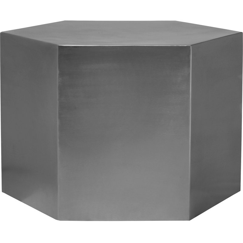 Elkins Park Coffee Table, Brushed Chrome