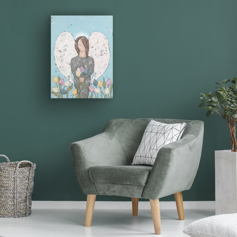 Bologle «Garden Angel II» sur toile, H 24 po x l 18 po