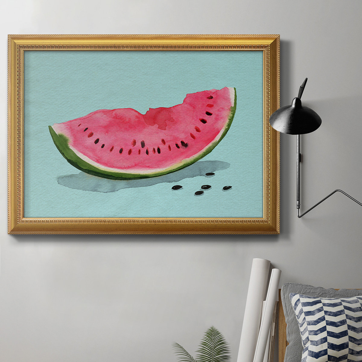 Watermelon Painting on Wood Board- Kit for Kids - Create Art